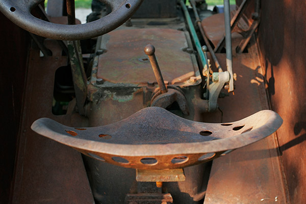 Rusted Tractor Seat