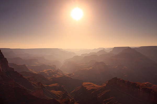 Arid Canyon Sunset