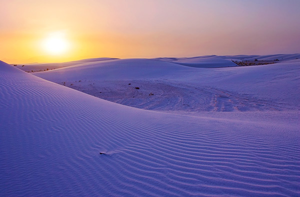 Sunset over Purple Dunes